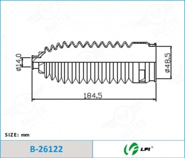 LFI пыльник рулевой рейки B26122
