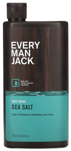 Every Man Jack гель для душа, морская соль, 500 мл (16,9 жидк. унции) гель 500 мл