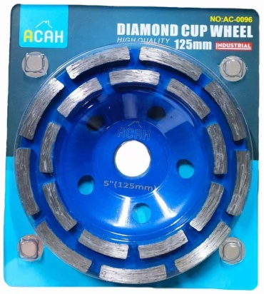 Асан алмазная чашка AC-0096 125x22.23 мм 1 шт