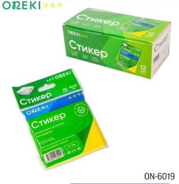 Стикеры для заметок Oneki ON-6019, бумага, 100 шт