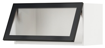 Кухонный шкаф навесной IKEA METOD wall cab horizontal w gl, 80x38x40 см