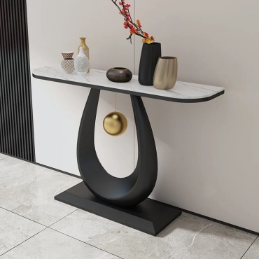 Консоль 2255c, 80х30x80 см, черный, белый