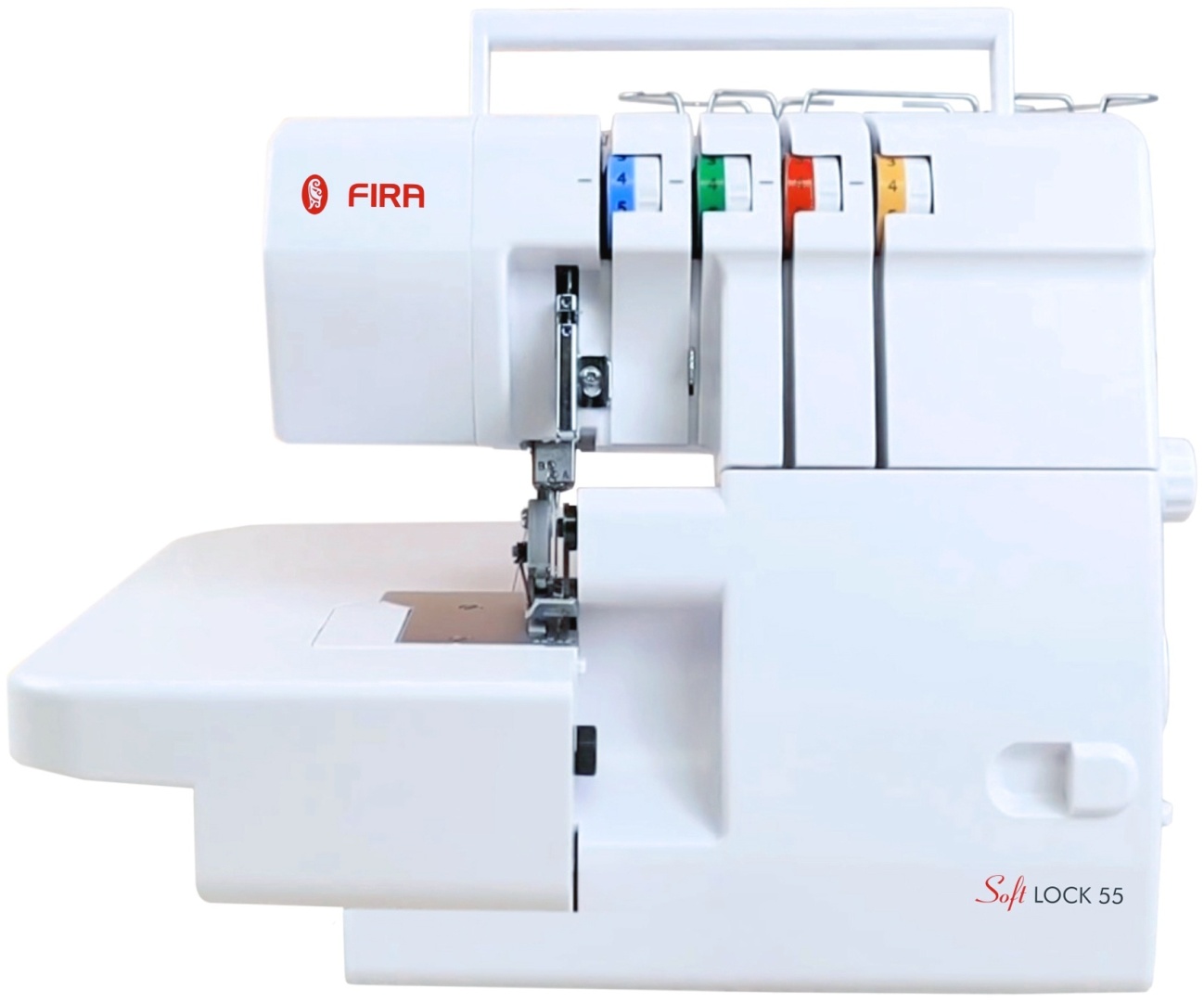 Оверлок Fira Soft Lock 55 белый, красный