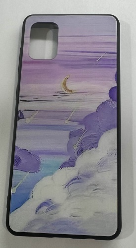 Чехол Green для Samsung Galaxy A53 сиренево-голубой