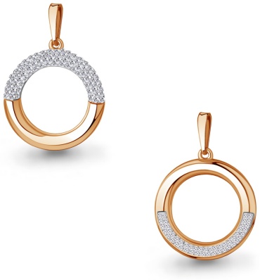 Подвеска AQUAMARINE 27483 вес 2.06 г серебро, стекло