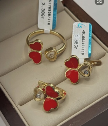 Italy Exclusive Sh1808516 вес 7.85 г золото, фианит, эмаль