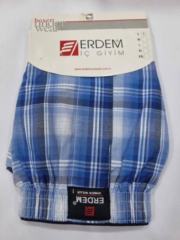 Боксеры, шорты Erdem синий, белый