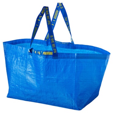 Хозяйственная сумка 71 л IKEA 35x55x37 см, полипропилен