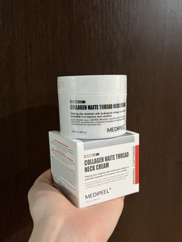 MEDI-PEEL крем Лифтинг-крем для шеи с пептидами и коллагеном MEDIPEEL Premium Collagen Naite Thread Neck Cream 2.0 для зоны декольте 100 мл
