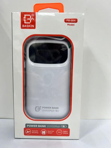 Внешний аккумулятор Baskin PB004 20000 мАч 22.5 Вт белый
