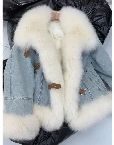 Джинсовая куртка FASHION коричневый, синий