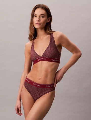 Купальник раздельный Calvin Klein бордовый