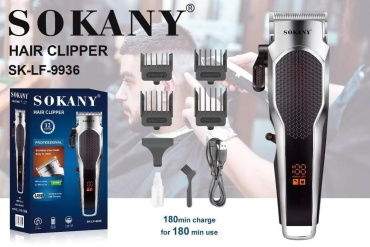 SOKANY машинка для стрижки SК LF-9936 серебряный