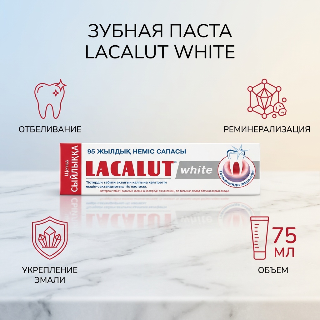 Lacalut зубная паста White профилактическая 75 мл