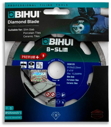 Диск отрезной алмазный 125x22.23х1.1 мм, BIHUI DCDS125