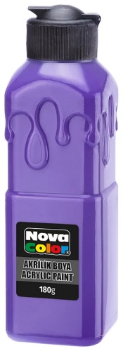 Акриловая краска NovaColor 180мл - фиолетовый