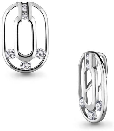Подвеска AQUAMARINE 24632 вес 1.59 г серебро, фианит