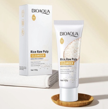 Bioaqua Rice raw pulp cleanser крем 100 мл