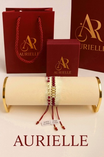 Aurielle Gold Granat длина 26 см, вес 0.1 г сплав покрытый золотом 14К, сплав покрытый золотом 24К, плетение отсутствует