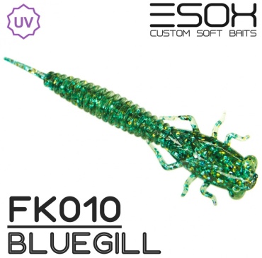 Мягкая приманка ESOX Силиконовые приманки ESOX X-Vibra 62мм [8шт] FK010 Bluegill EXS-XVR62-FK010 8 шт 62 мм FK010 Bluegill