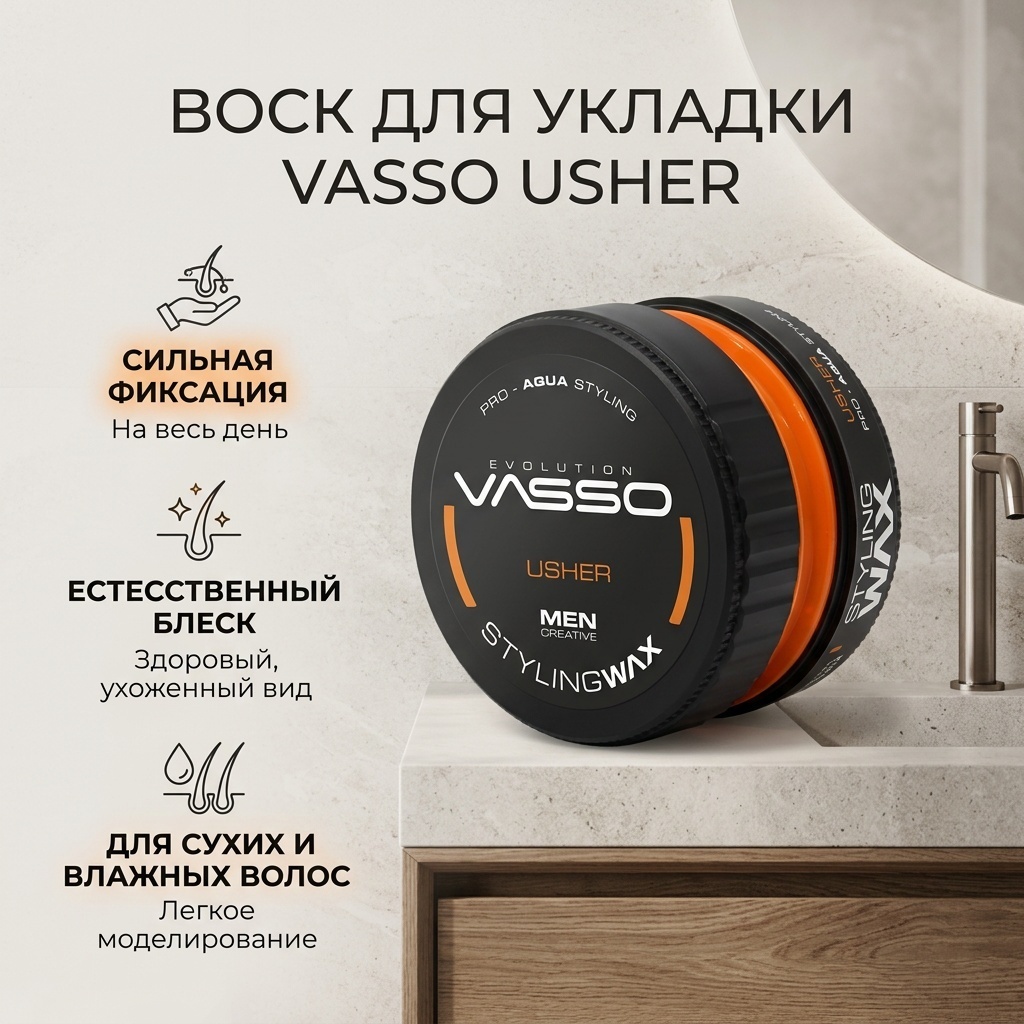 VASSO Usher воск сильная фиксация 150 мл