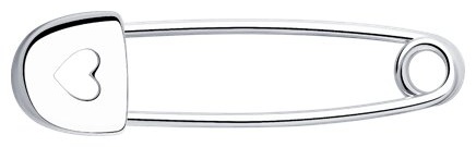 Булавка SOKOLOV 94040095 вес 0.7 г серебро, без вставок