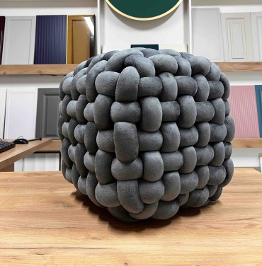 Пуф 384302168, 45x45x41 см, темно-серый