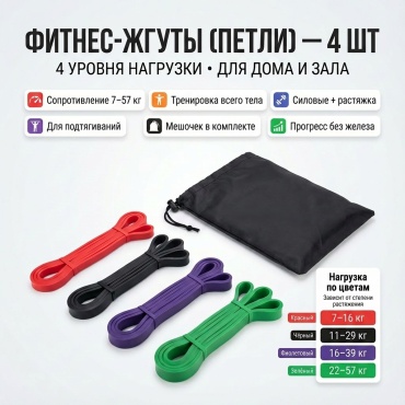 Лента SHYN SPORT 4 шт 95 кг