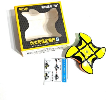 Кубик Рубика QiYi MoFangGe Windmill S Spinner 1x3x3 мультиколор пластик без магнитов
