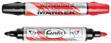 Маркер Forofis 91265, 1 шт, 3 мм, красный, черный