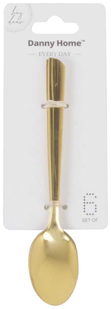 Набор столовых приборов Danny Home 6 шт, золотистый DZ103G-4