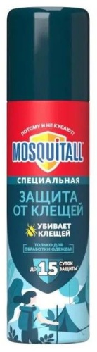 Аэрозоль MOSQUITALL Защита от клещей 150 мл 108 г
