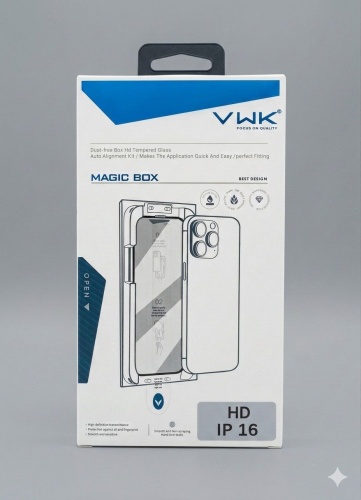 Стекло VWK для Apple iPhone 16 Magic Box черный