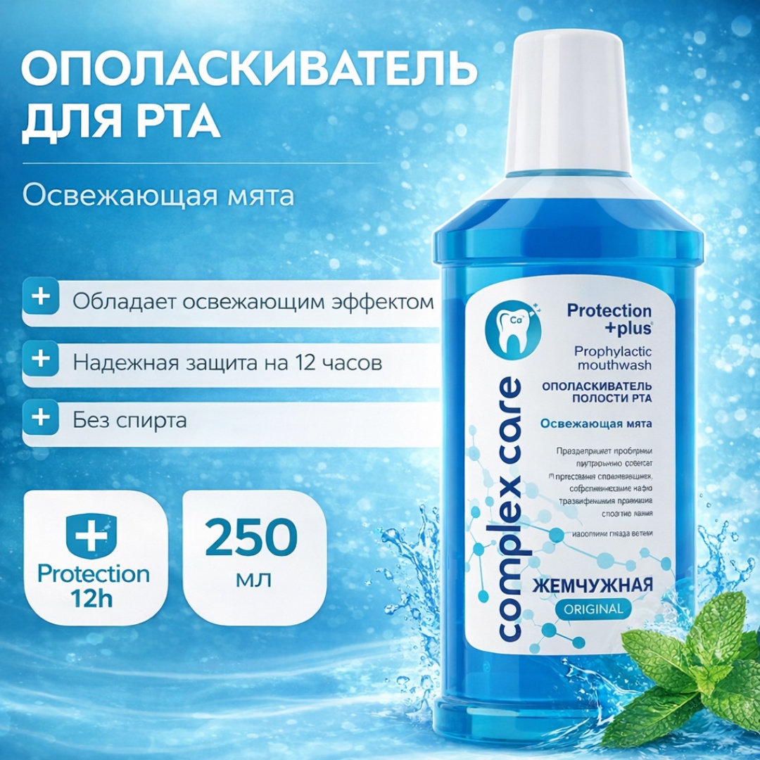 Жемчужная Жемчужный ополаскиватель мятный 250 мл