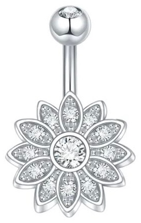 Банан CREO jewelry хирургическая сталь, цирконий, 1.6*10мм.