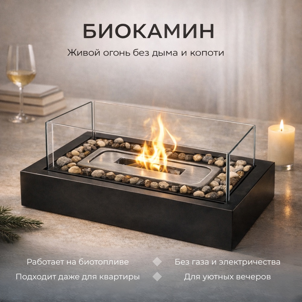 CHIC SPACE биокамин Table Line