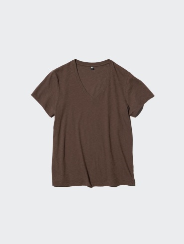 Футболка Uniqlo коричневый