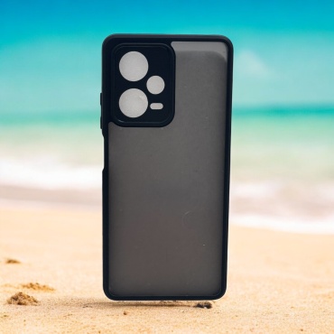 Чехол для Xiaomi Redmi Note 12 Pro+ 5G темно-прозрачный
