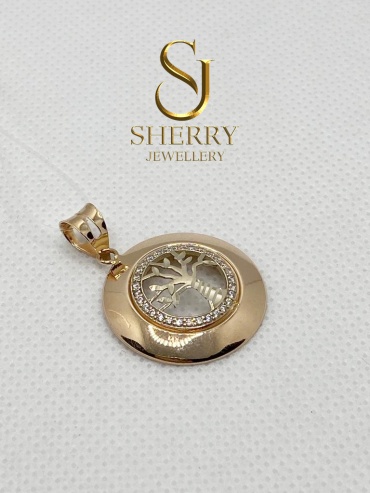 Подвеска SHERRY 51048 вес 2.31 г золото, фианит