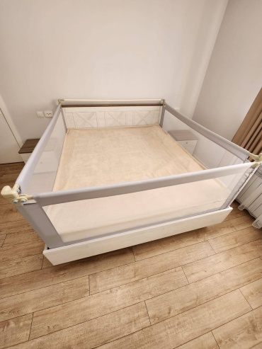 Бортики защитные Kidsafe 200x200 см 3 шт, высота 97 см, с соединителем, серый