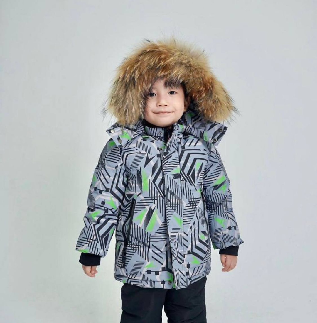 Комплект с комбинезоном Winter king серый
