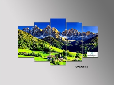 MP modulprint модульная картина Горный пейзаж 208x120 см