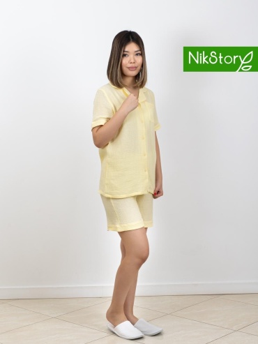 Пижама NikStory желтый, светло-желтый