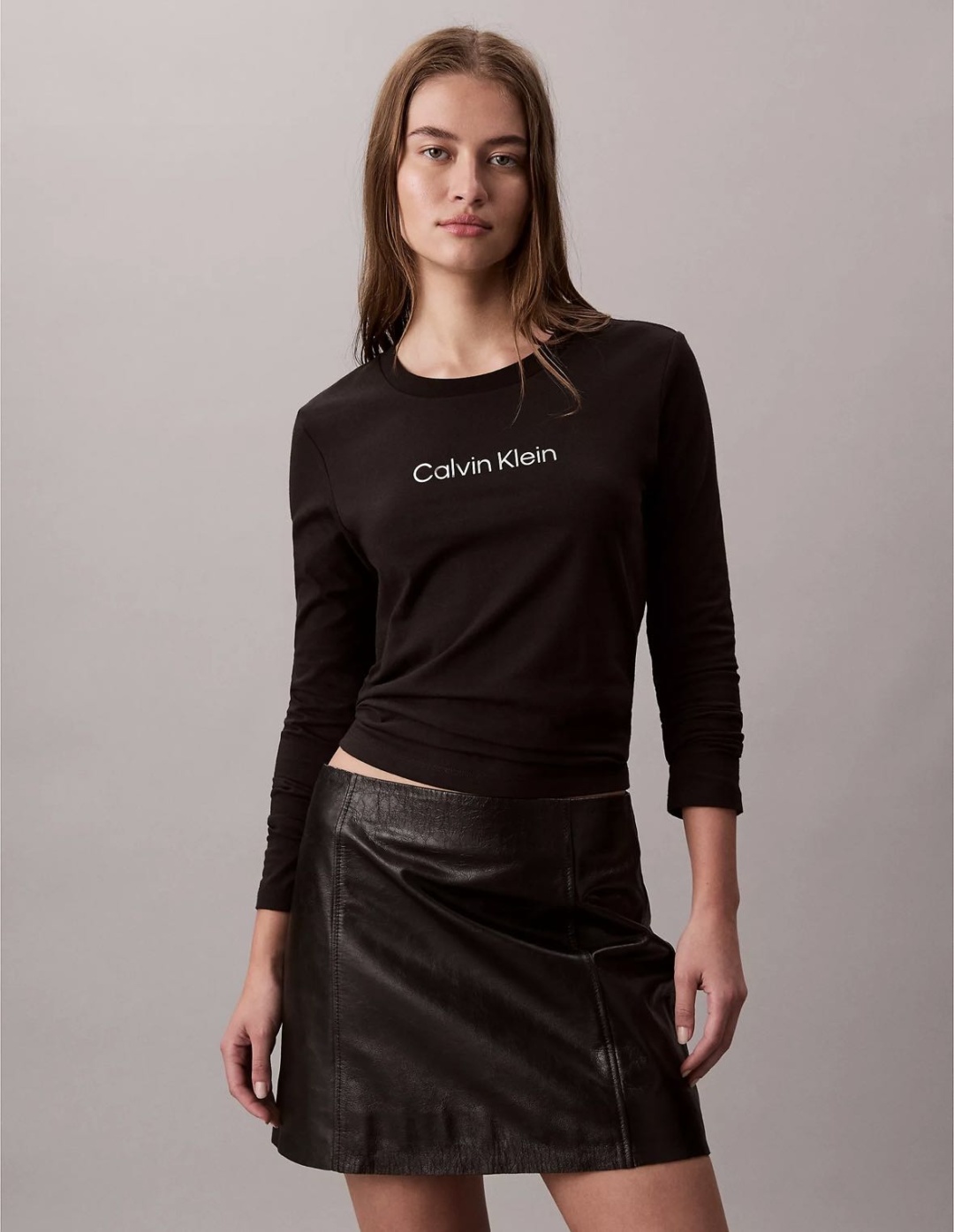 Лонгслив Calvin Klein черный
