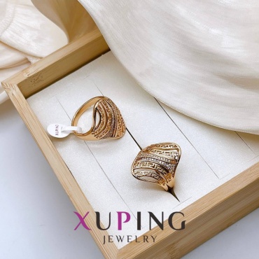Кольцо Xuping Jewelry 048109736 размер 18 титан, пластик, золотистый