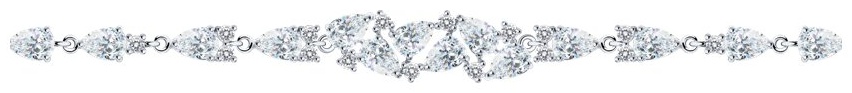 SOKOLOV BRA-SO-925-2648830-20 длина 20 см, вес 7.68 г серебро, плетение фантазийное