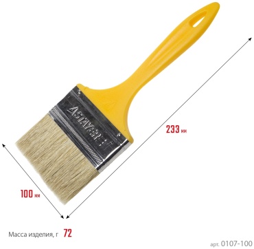 Кисть флейцевая (КФ) STAYER 100 мм, 1 шт. арт.UNIVERSAL-MASTER 0107-100_z01