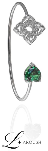 Laroush Jewelry BG006323SSPR004 длина 14 см, вес 9.8 г серебро, плетение отсутствует