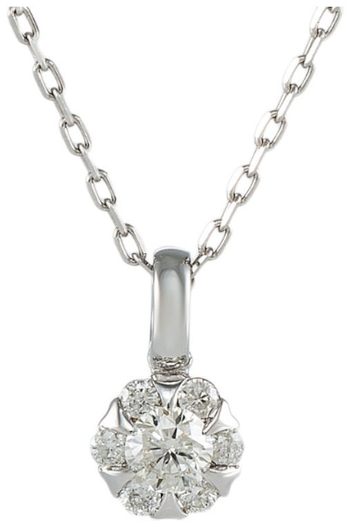 Подвеска Briolette M0575PK вес 1.84 г золото, бриллиант