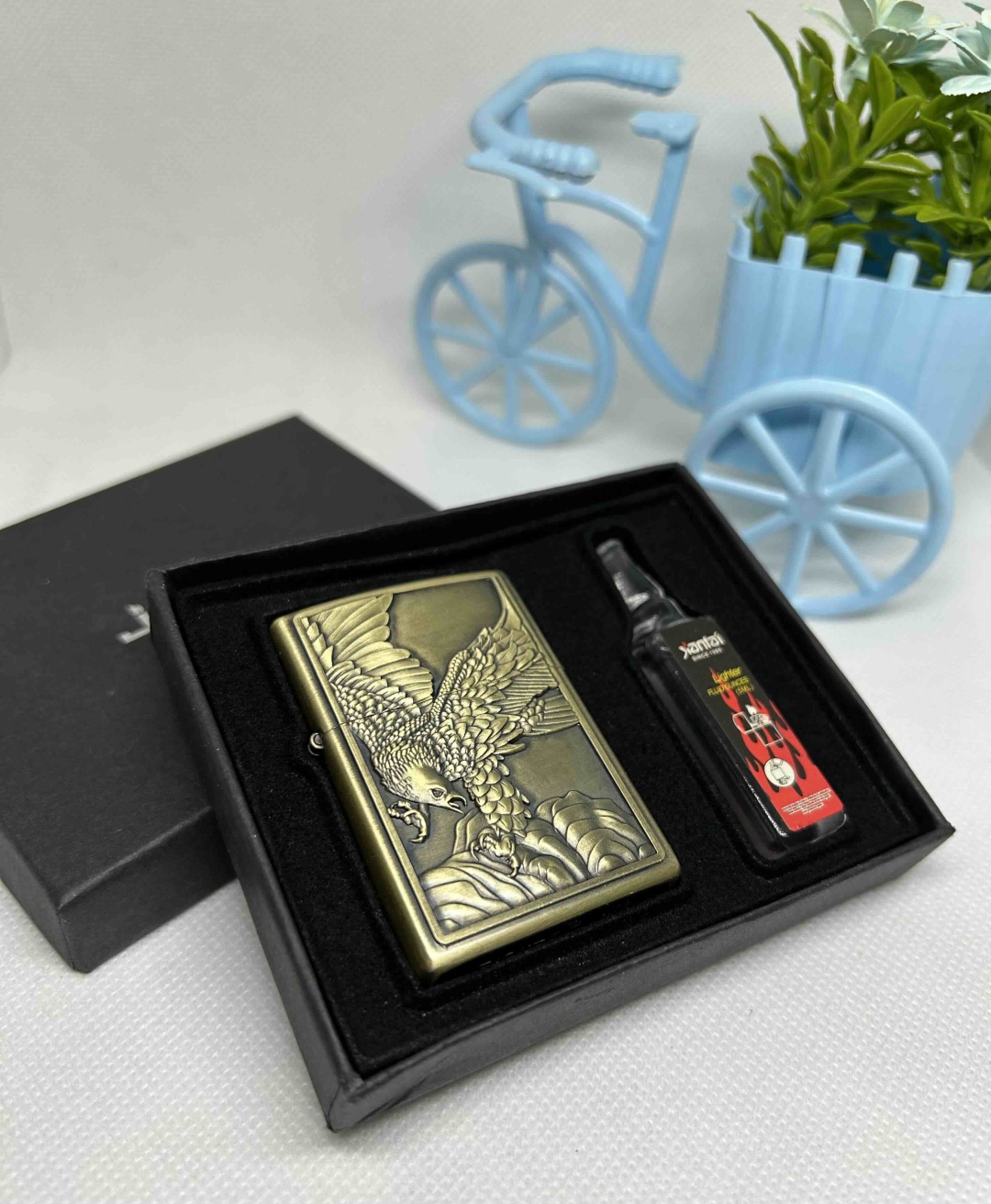 Jiantai бензиновая зажигалка 18286543_160924_Eagle gold, металлический сплав